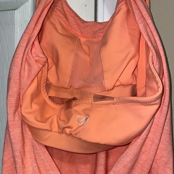 Calia peach workout tank too with built in bra size X small- excellent condition - Picture 6 of 6